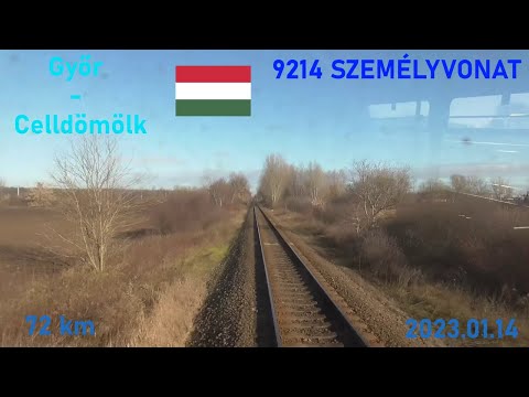 Route Győr-Ménfőcsanak-Vaszar-Pápa-Mezőlak-Celldömölk, 9214 Személyvonat (Győr-Celldömölk)