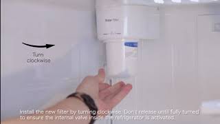 Waterdrop LT500P Refrigerator Water Filter Installation Video