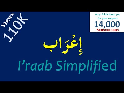 Arabic grammar simplified - What is إعْرَاب i'raab ?