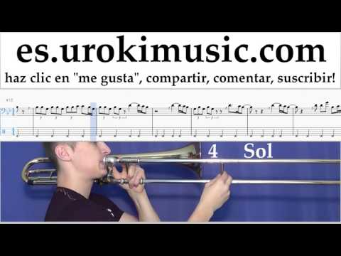 Tutorial de Trombón Kesha - Praying Clases Notas um-i927