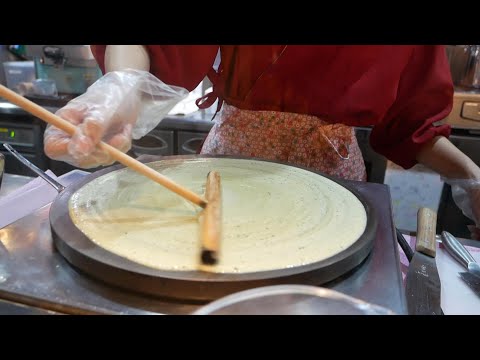 ¡Cómo hacer crepes de tapioca! Crepe de matcha de Kyoto con masa masticable ``Tapioca Berries Kyoto Tower Sand Store''