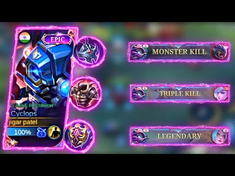 CYCLOPS FULL PENETRATION BUILD | LEGENDARY WITH 12 KILLS !! ENEMY  AUTO SURRENDER | MLBB