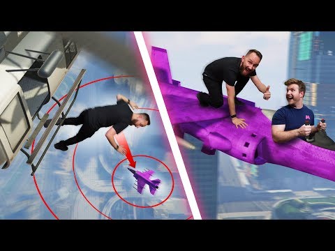 Skydive Onto A Plane Challenge! | GTA5 Video