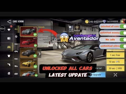 how to get free cars| |Lamborghini Aventador|apk mod in madout2 |unlocked all cars| | latest update