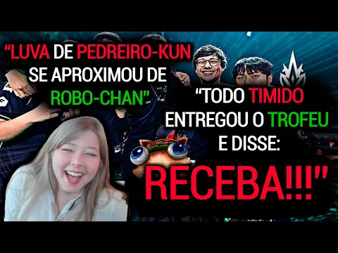 MAYUMI REAGINDO AO BRONZIOCRE FINAL CBLOL