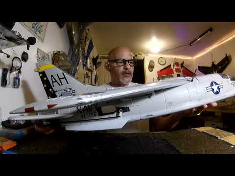 final mods are done on the freewing F-8 crusader 64mm edf this jet is fast now ! 9/24/22