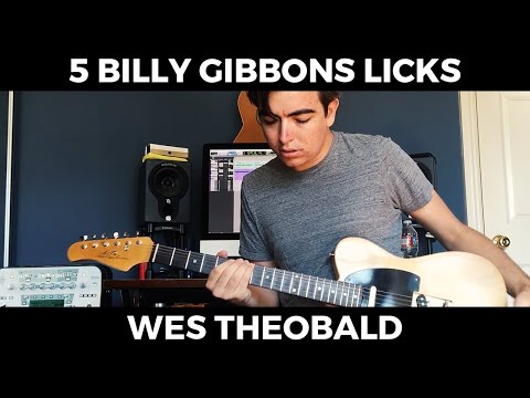 Billy Gibbons Guitar Lesson - ZZ Top Guitar Licks | Wes Theobald