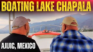 BOAT RIDE on Lake Chapala in Ajijic, Mexico with friends! -