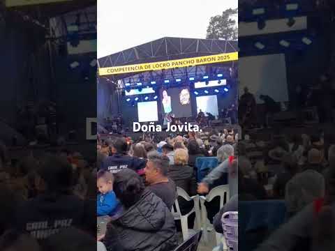 Doña Jovita, en el festival provincial del locro, Pancho Baron, Saldan, Cordoba