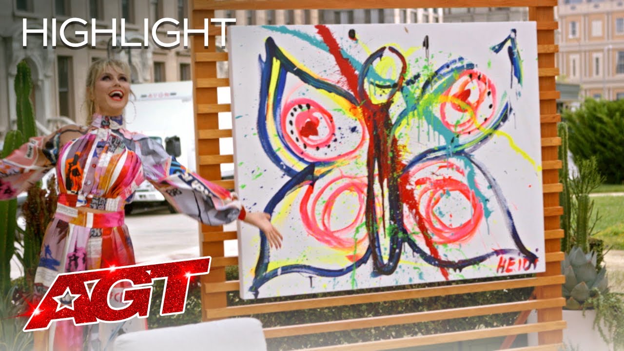 Heidi Klum Unleashes Her Painting Prowess - America's Got Talent 2020 thumbnail