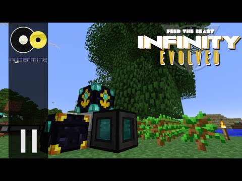 Minecraft Hypermine FTB: Infinity Evolved  | MFR Automatic Tree Farm | E11