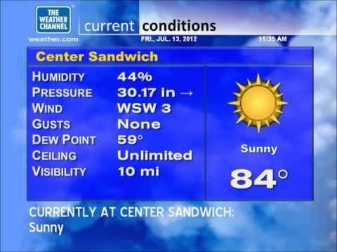 WeatherStar XL Emulation - Squam Lake - Fri. 7/13/2012 (Short Version)