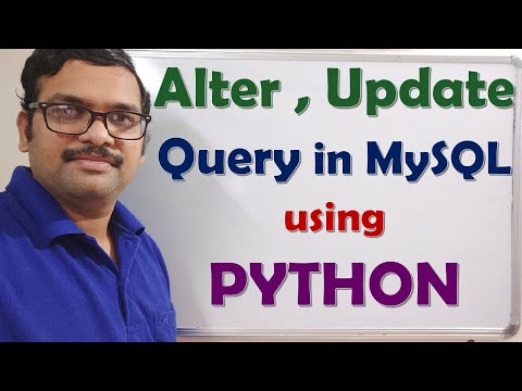 PYTHON AND MYSQL ALTER AND UPDATE QUERY || ALTER AND UPDATE QUERY IN MYSQL USING PYTHON