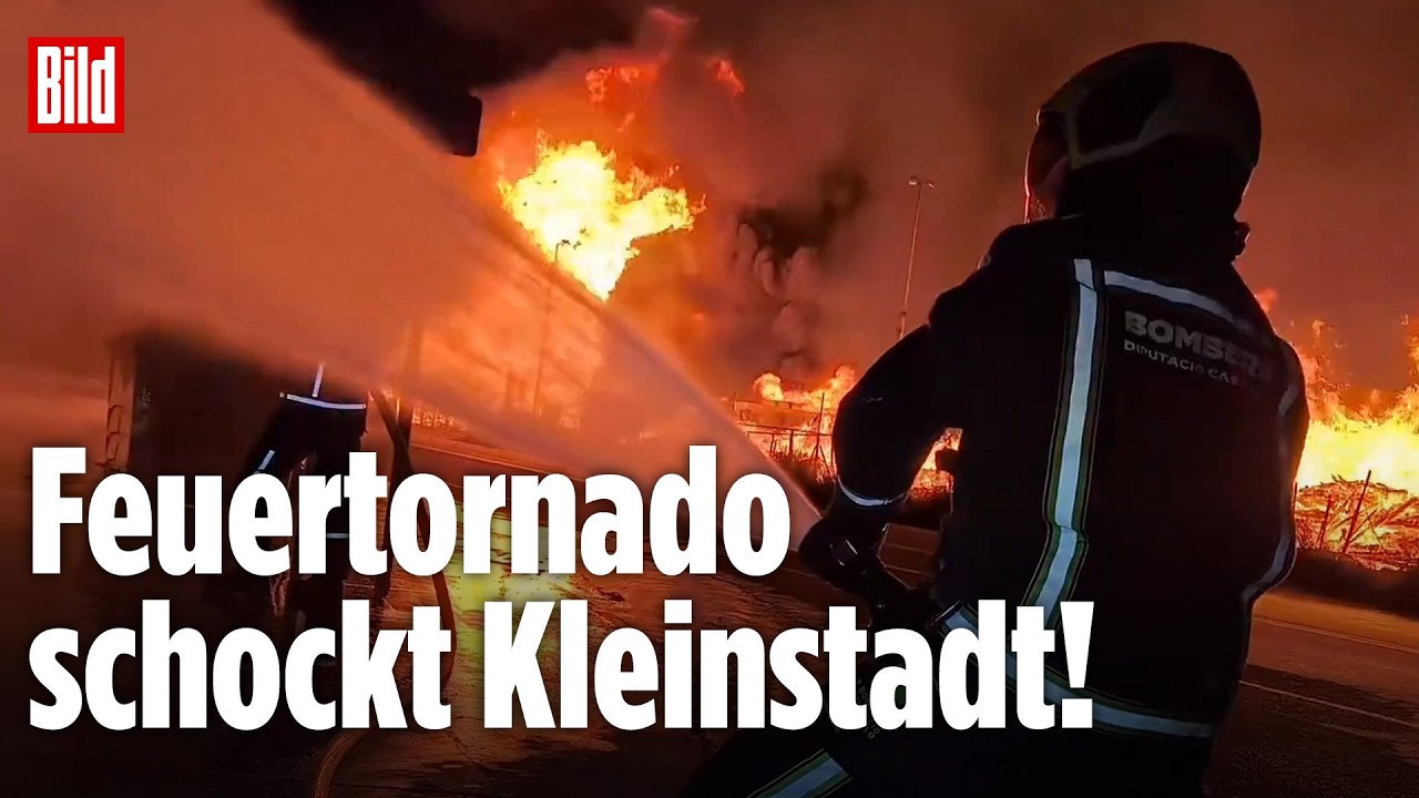Feuertornado in Spanien: Kleinstadt Onda von verheerenden Bränden heimgesucht!