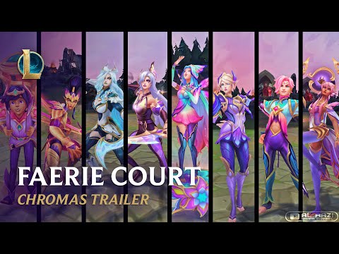 Faerie Court Chromas Trailer | Karma, Milio, Kalista, Ezreal, Katarina, Shen etc - League of Legends