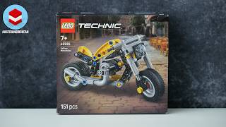LEGO Technic 42225 Yellow Motorcycle - LEGO Speed Build Review