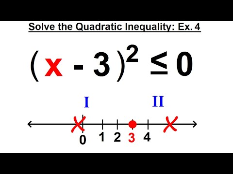 Algebra Ch 29 Quadratic Rational Inequalities 1 of 15 What is a Quadratic Inequality
