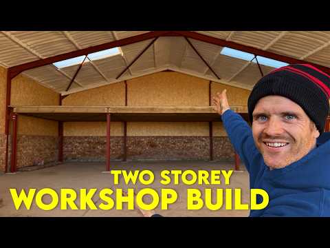 One Step Closer To The ULTIMATE Workshop- Mezzanine Floor Goes Down!