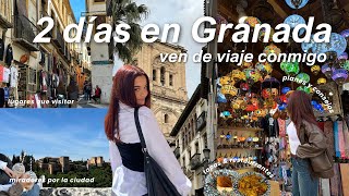 Viaja conmigo a Granada 2 días ​🚗​​ *descubriendo la ciudad, miradores, tapas, planes*☀️