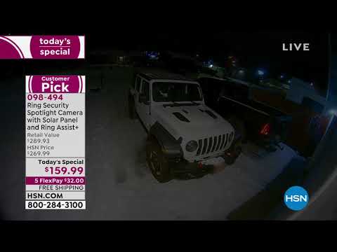 Ring Security Spotlight Camera with Solar Panel and Ring...