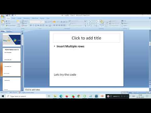 46 Mysql Python Class 2