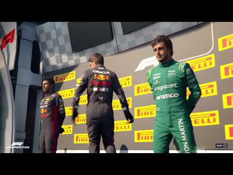 Epic last lap battle between teammates on F1 manager 23 @Formula1 @F1-Manager-game￼￼￼