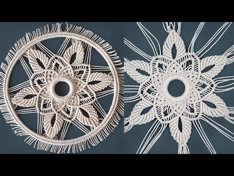 DIY Macrame Star Ornament Tutorial Handmade Christmas Tree Decoration