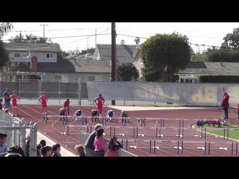 VarB 110m H vs FV 3-27-14 - Los Alamitos Boys