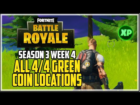 Fortnite Week 4 All Green XP Coin Locations Season 3