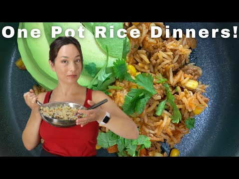 3 One Pot Rice Dinners for Busy Weeknights!