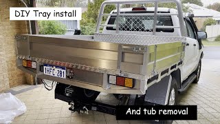 DIY ute tray install | Tub removal | Ford Ranger Dual cab