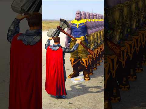 SUPER-HEROS VS THANOS KILLING CHALLENGE WHO IS BETTER? #shorts