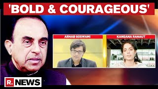 Subramanian Swamy Praises Kangana Ranaut After Interview With Arnab Goswami; Offers Legal Help - Download this Video in MP3, M4A, WEBM, MP4, 3GP