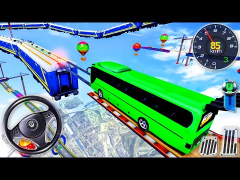 Mega Ramp Bus Stunt Driving - Impossible Racing Driver Simulator - Android GamePlay