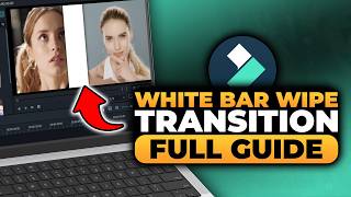 How To Do White Bar Wipe Transition On Filmora (FAST & EASY) | 100% WORKS | NO Yapping, To The Point