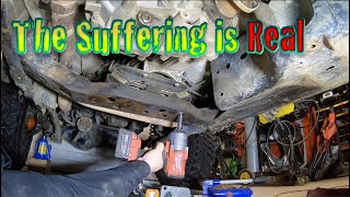 Jeep JK Transmission CrossMember How to Remove DIY