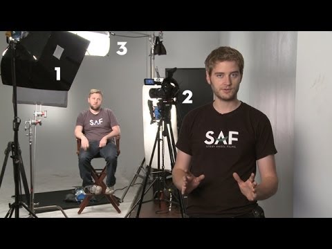 Basic Cinematography: How To Light An Interview (3-Point Lighting Tutorial)