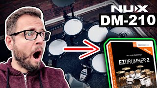 Video thumbnail for Studio drummer plays tiny entry level NUX DM-210 electronic drums - but they sound HUGE 😲 by drumtecTV