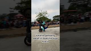 Download lagu VARIO GAMPANG PATAH RANGKANYA?ini buktinya kuat #vario #freestyle #wheelie mp3