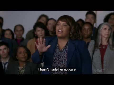 Season 16 Episode 6 - Bailey stands up for Meredith in her hearing