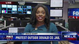 Protest outside DeKalb County Jail