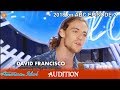 David Francisco was paralyzed Sings AMAZING Isn't She Lovely  Audition American Idol 2018 Episode 2