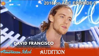 David Francisco was paralyzed Sings AMAZING Isn't She Lovely  Audition American Idol 2018 Episode 2