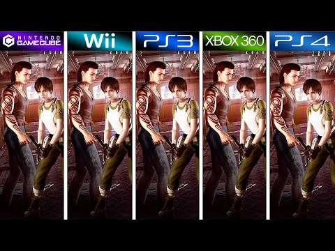 Resident Evil Zero (2002) GameCube vs Wii vs PS3 vs XBOX 360 vs PS4 (Graphics Comparison)