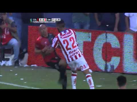 Expulsado Clemente. Colón 0 - Unión 0. Fecha 24. Primera División 2015. FPT.