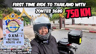 Ep1🇹🇭 750KM Ride Singapore to Thailand On Zontes 368G [Betong] "You Must Go!"