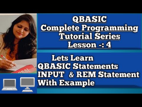 Lets Learn Qbasic Statements Input Rem Statement With Example