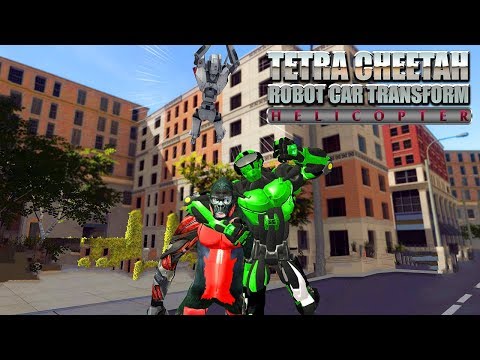 Tetra Cheetah Robot Car Transform Helicopter