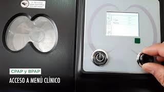 CPAP BPAP | Acceso a menú clínico