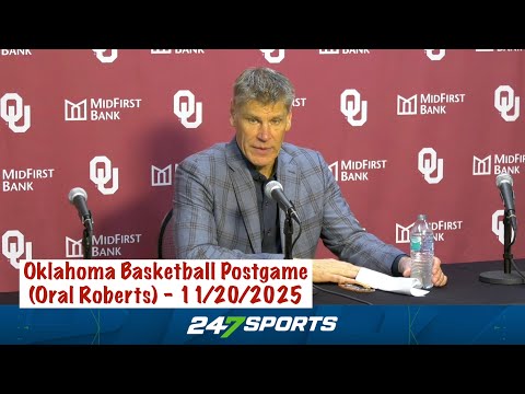 Oklahoma Basketball Postgame Press Conference (OU 95 Oral Roberts 71) - 11/20/2025